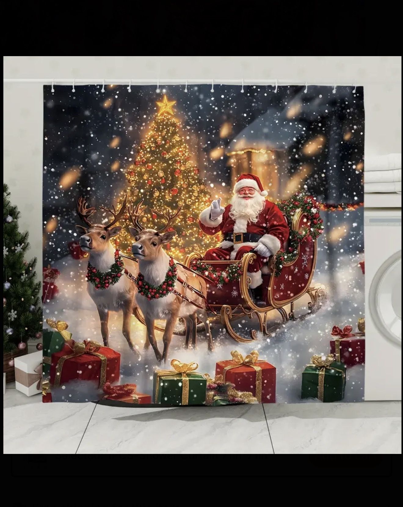 Shower curtain For Christmas