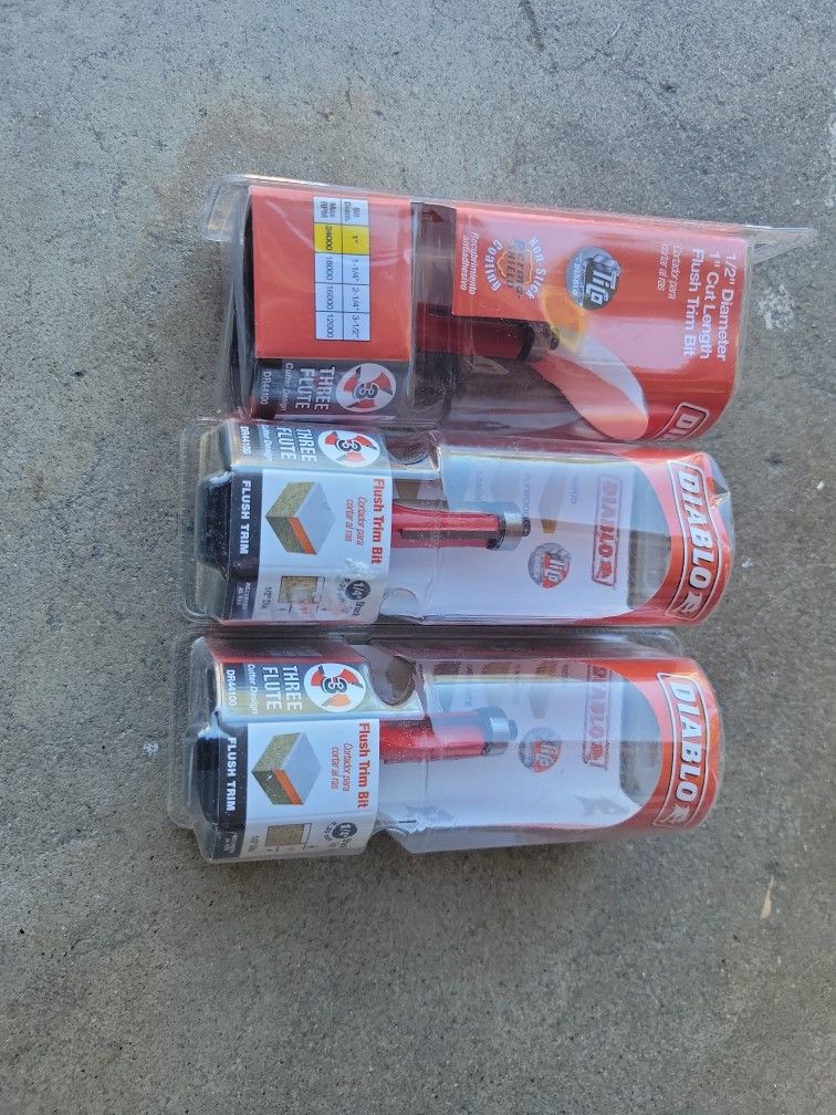 DIBLO FLUSH TRIM ROUTER BITS