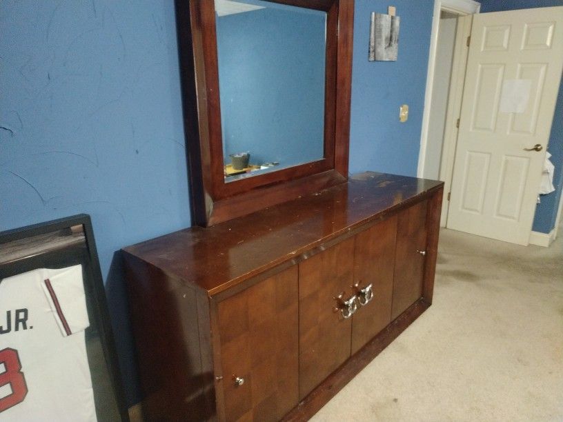 Dresser And Mirror