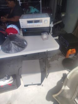 Two receivers and a subwoofer