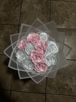 Eternal pink and White Bouquet 