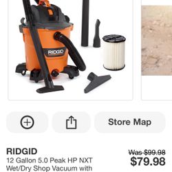 RIGID 12 Gallon Shop Vac