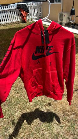 Red Nike hoodie