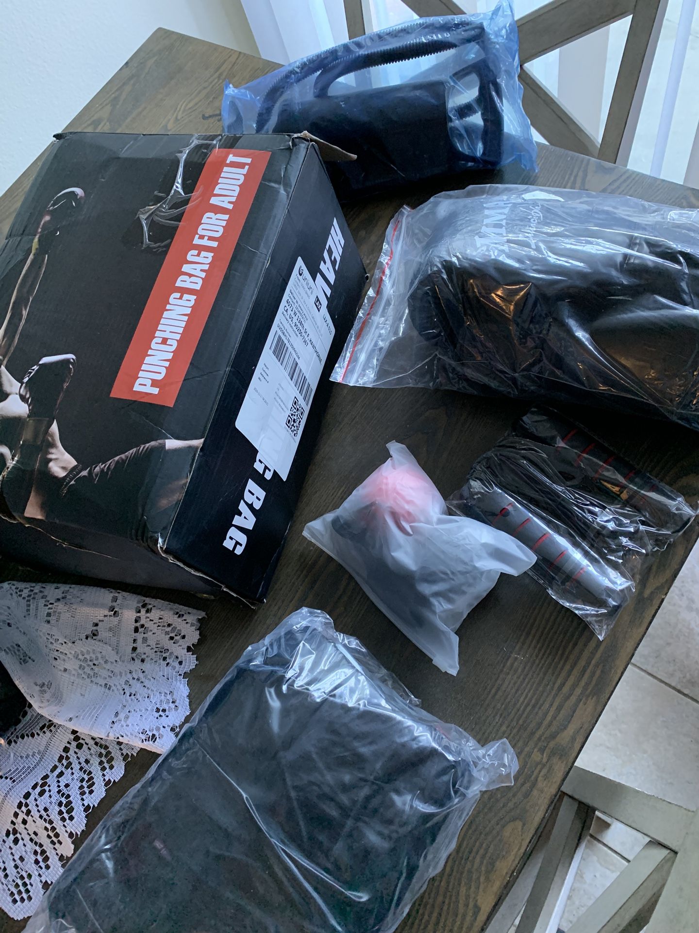 Boxing Bag And Gloves