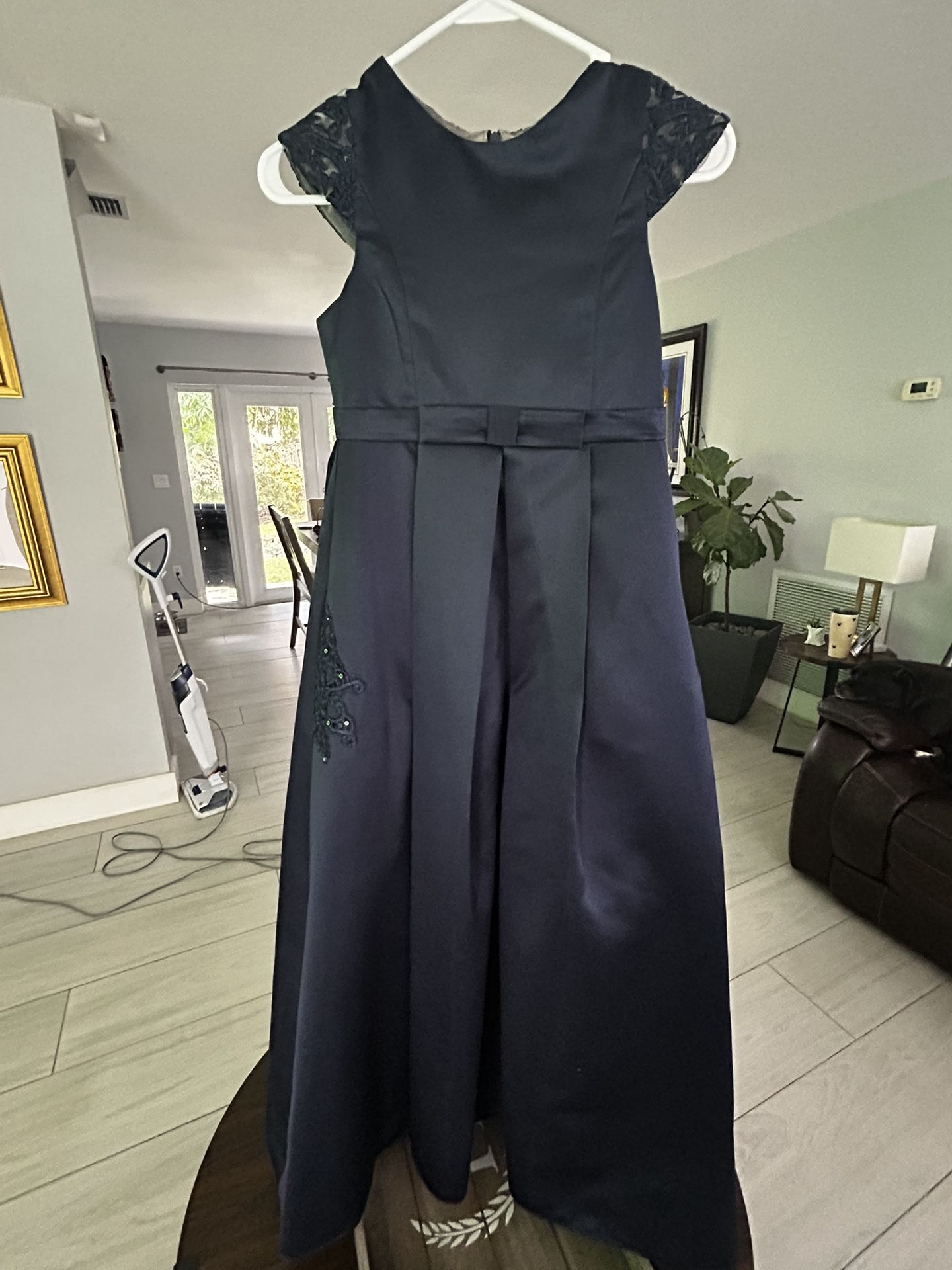 Navy Blue Girl’s Formal Dress