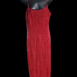 Red Sequin Dress