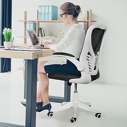 Modoway Desk Chairs with Wheels & Arms Ergonomic Mesh Office Chair with 300LBS Capacity