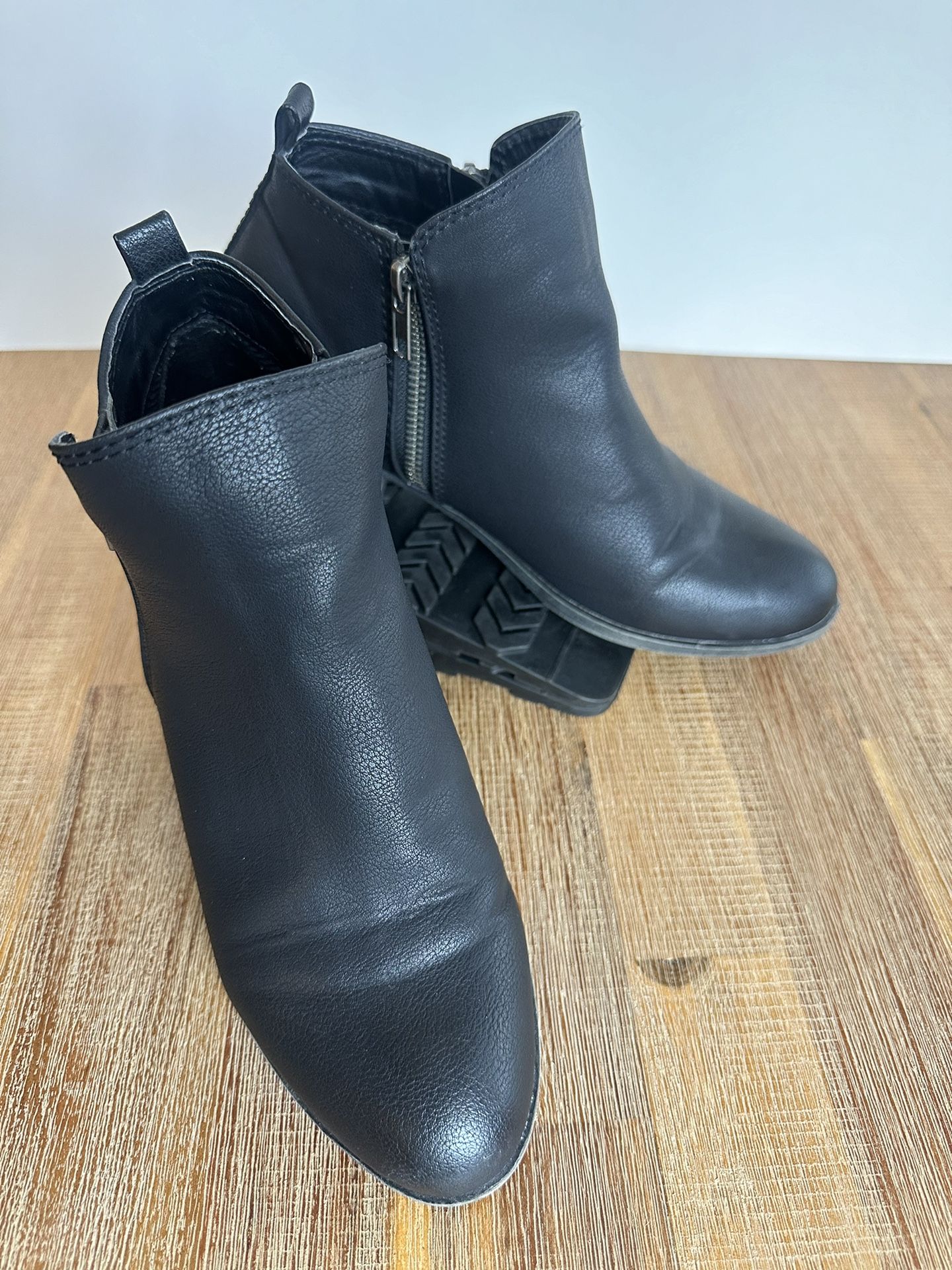 Madden Girl Black Ankle Boots