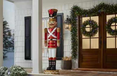 Christmas Home Accents 6ft LED Candy Soldier Nutcracker Holiday Display Prop NEW