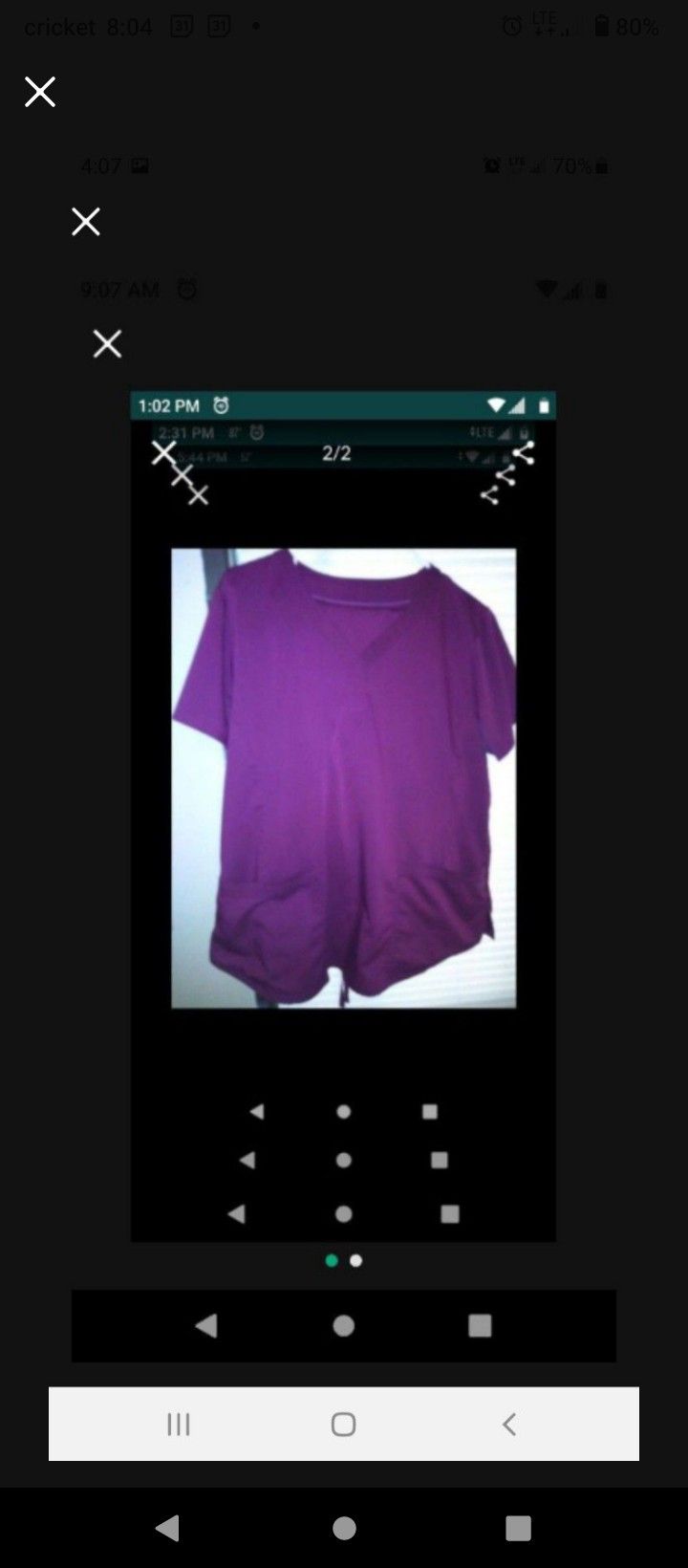 Barely Used Xl Scrub Sets Nice