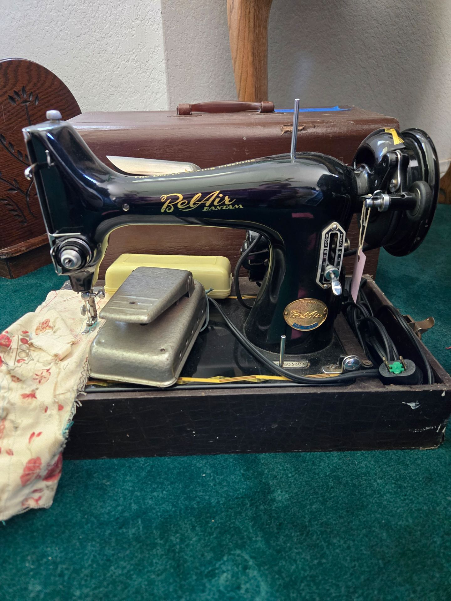 Bel Air sewing machine in case