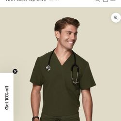 Mandala Men's Scrubs - Color: Olive