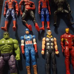 Super Hero Figure Lot- Marvel, DC, Spiderman, Batman, Superman