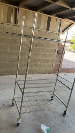 Clothing Rack with Shelves