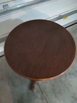 Wooden Pub Table 3 1/2 ft tall