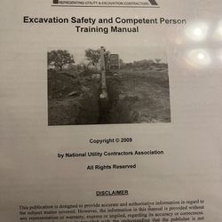 Excavation Safety Training Manual  Thumbnail
