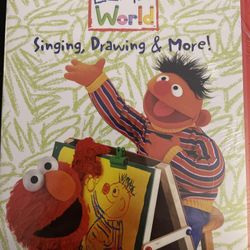 Sesame Street ELMO’S WORLD L: Singing, Drawing & More! (DVD-2000) NEW!
