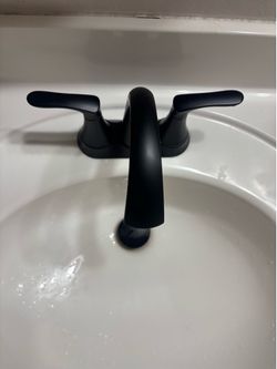 Bathroom faucet black. New for sink