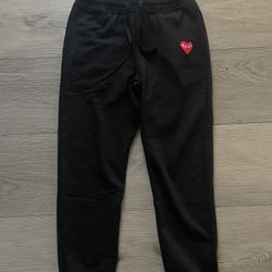 COMME DES GARCONS PLAY black joggers