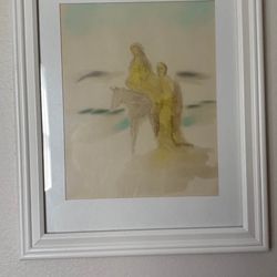 11x14” SILK PRINT FRAMED “FLIGHT INTO EGYPT” 