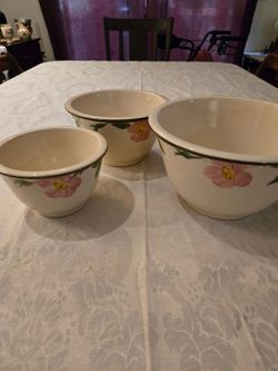 Franciscan Desert Rose USA made serving bowls