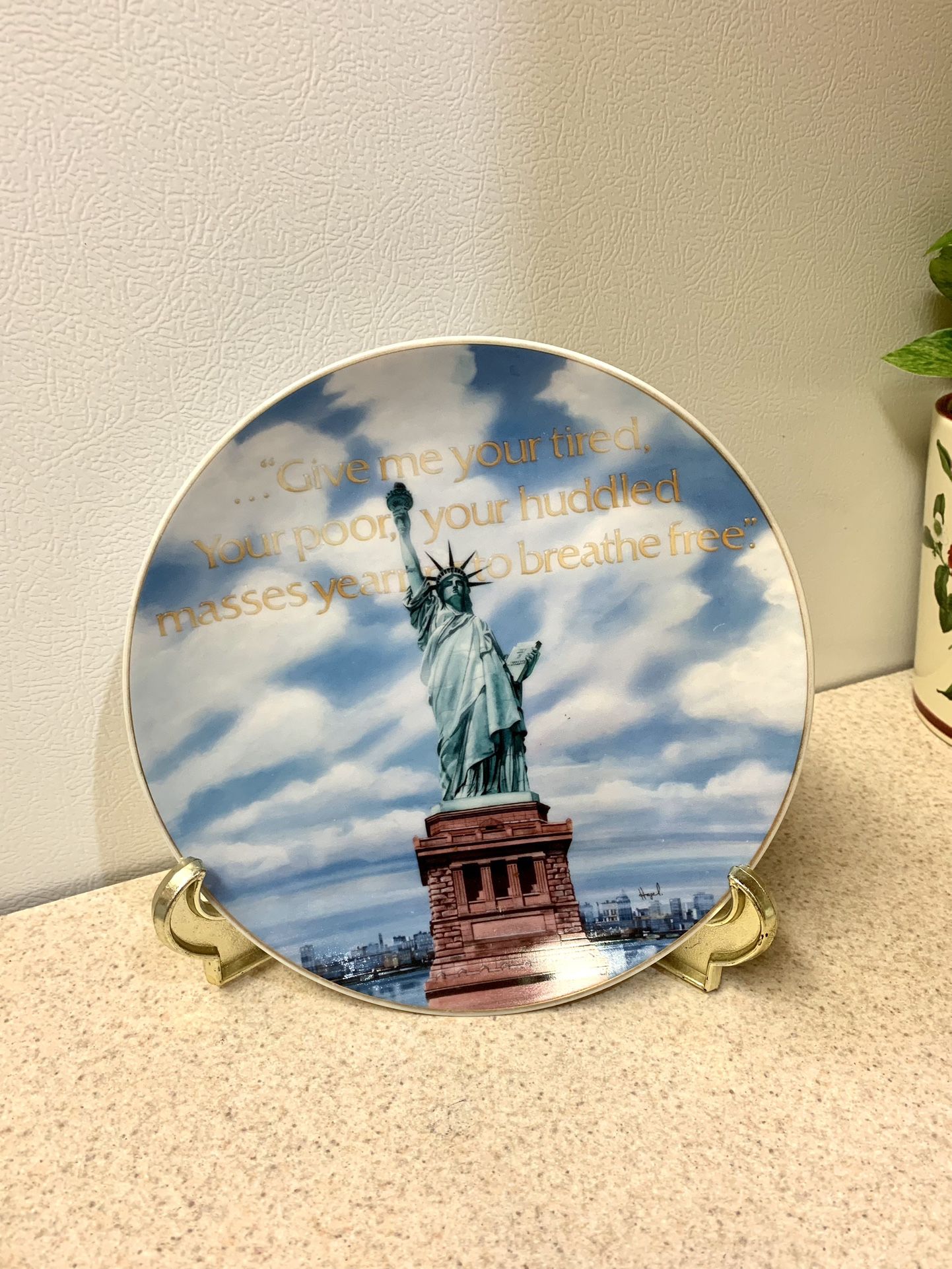 Plate "Statue of Liberty 1985