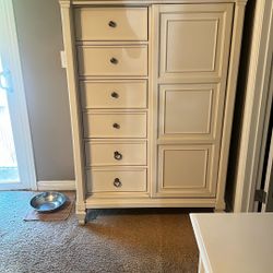 Large White Tall Dresser