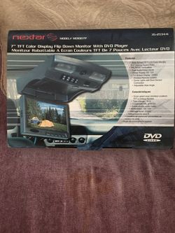 New Nextar 7" flip down monitor DVD player
