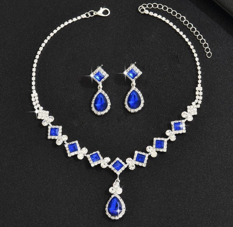 New foreign trade imitation pearl choker necklace cross-border bride multi-layer imitation pearl necklace bracelet stud set