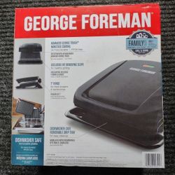 George Foreman 4-Serving Removable Plate Electric Grill and Panini Press, 