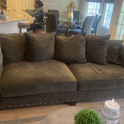 Plush Sofa Grey
