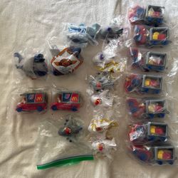Lot Of 1990 Vintage Mcdonald’s Happy Meal Toys, United Airlines, Ronald Mcdonald And Friends