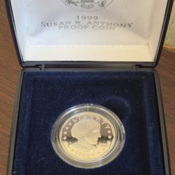 1999 SUSAN B ANTHONY PROOF COIN