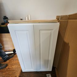 Maple Cabinet Painted White