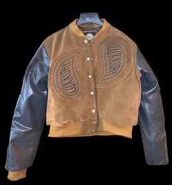 Luxxury Suede & Leather Varsity Jacket 