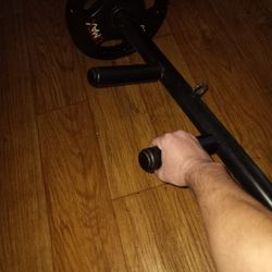 Weights With Curl Bar 