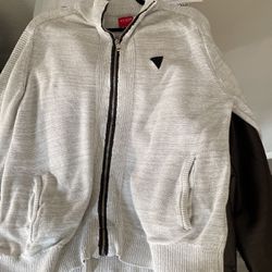 Guess Sweater And Guess Aviator Jacket XL