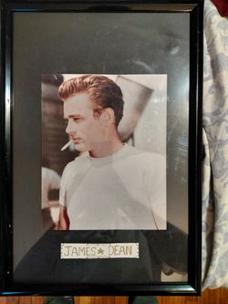 Framed James Dean Color Photo circa early 1950s