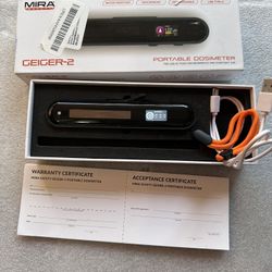 MIRA Safety - Upgraded Geiger-2 Portable Dosimeter | Professional Compact Digital Nuclear Radiation Detector Geiger-Counter | Personal Dosimeter Detec