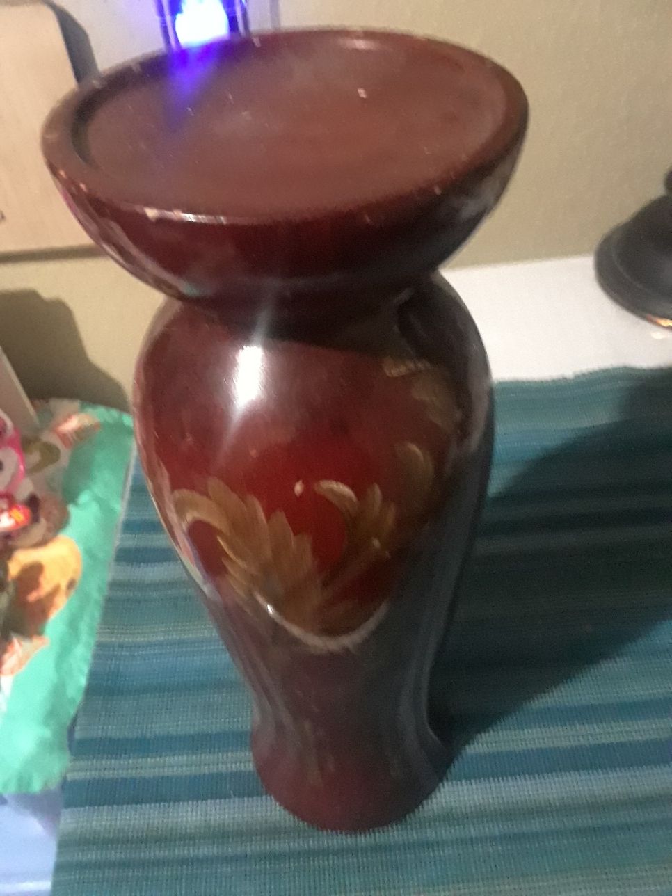 Glass Large Candle Holder $8.00 Cash only