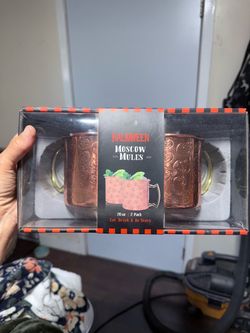 Halloween Moscow Mule Copper Mugs 2-Pack