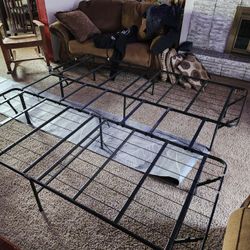 California King Metal Platform Bed Frame Can Turn Into 2 Twins Or Lock Up For  California King. Asking 75 OBO