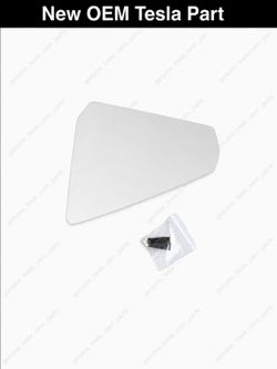 Tesla Cybertruck Left Flat Dimming Mirror Glass OEM 1908179-00-A