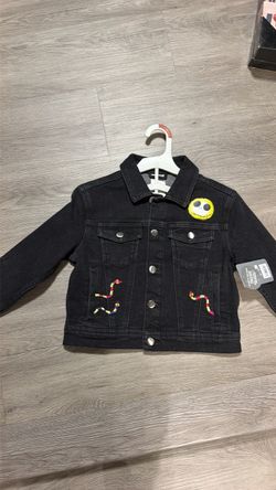 Kids Jean jacket NWT size 4 nightmare before Christmas