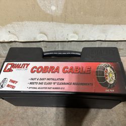 New Cobra Cable Snow Chains – SKU 1030 – SAE Class S Never Used