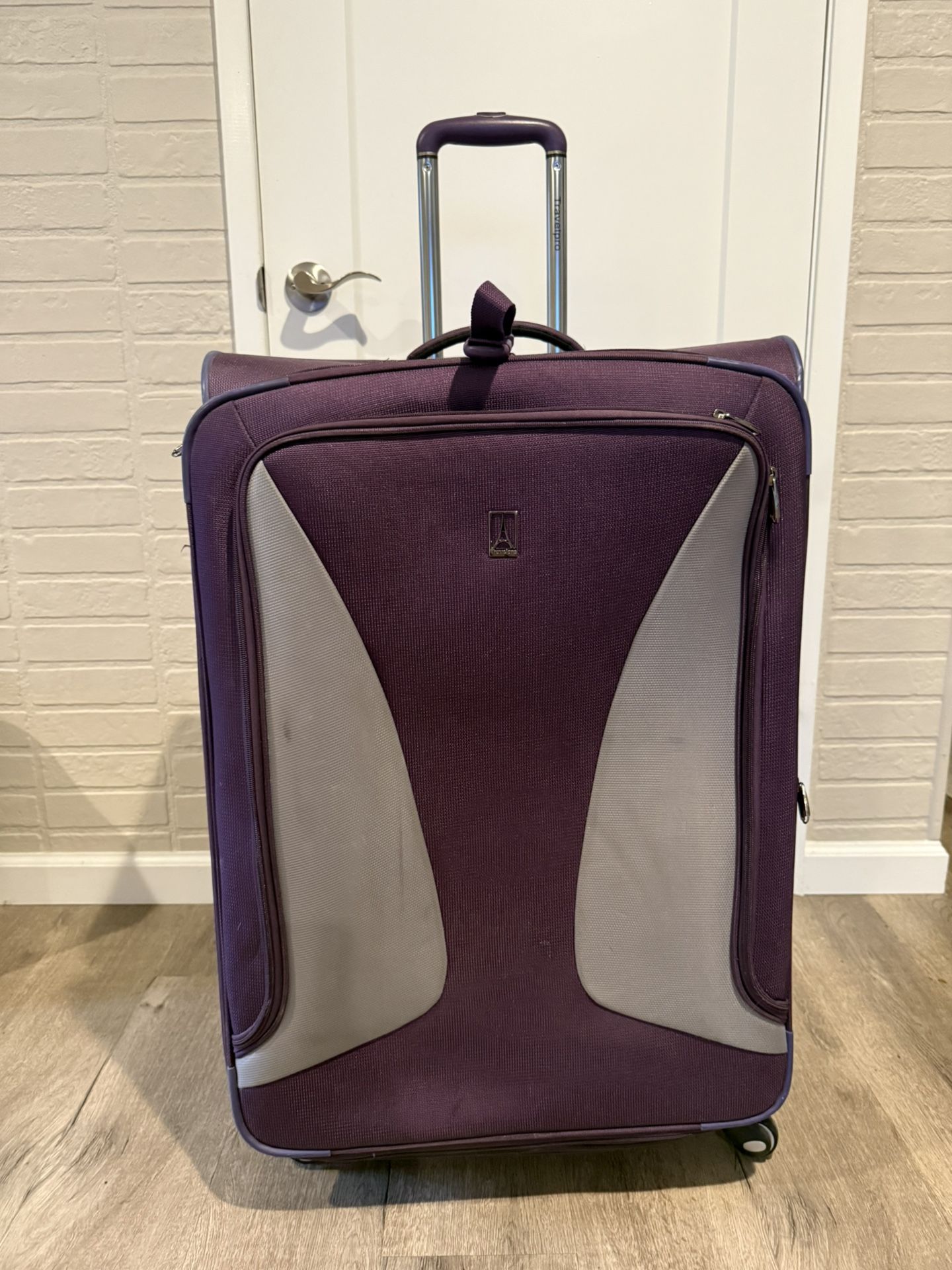 Top Open Canvas Suitcase