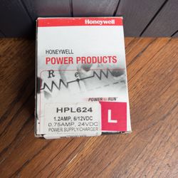 Honeywell HRL624 1.2AMP 6/12VDC, 0.75AMP 24VDC Power Supply/Charger N