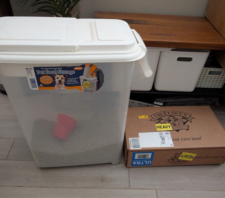 Cat litter With Storage Container