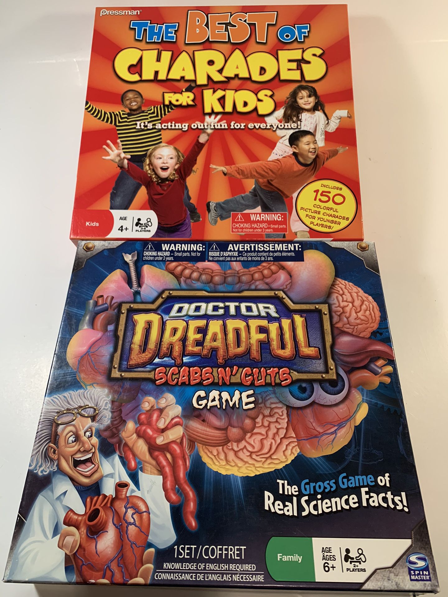 Kids Charades & Doctor Dreadful Science Game
