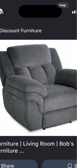 Trevero gray recliner sofa